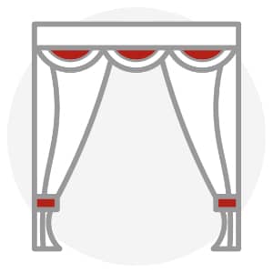 Stage curtains